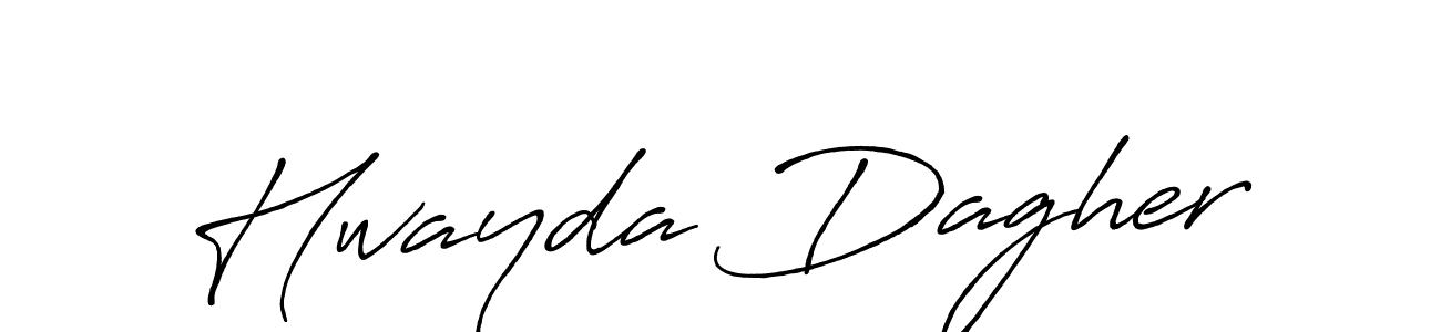 It looks lik you need a new signature style for name Hwayda Dagher. Design unique handwritten (Antro_Vectra_Bolder) signature with our free signature maker in just a few clicks. Hwayda Dagher signature style 7 images and pictures png