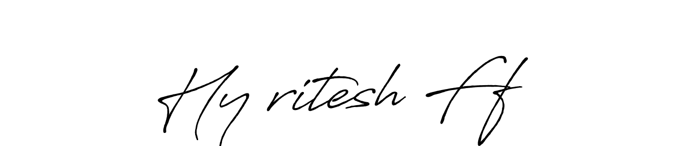 Use a signature maker to create a handwritten signature online. With this signature software, you can design (Antro_Vectra_Bolder) your own signature for name Hy✓ritesh Ff. Hy✓ritesh Ff signature style 7 images and pictures png
