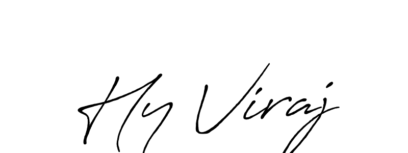 Create a beautiful signature design for name Hy Viraj. With this signature (Antro_Vectra_Bolder) fonts, you can make a handwritten signature for free. Hy Viraj signature style 7 images and pictures png