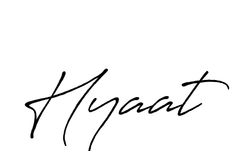 Similarly Antro_Vectra_Bolder is the best handwritten signature design. Signature creator online .You can use it as an online autograph creator for name Hyaat. Hyaat signature style 7 images and pictures png