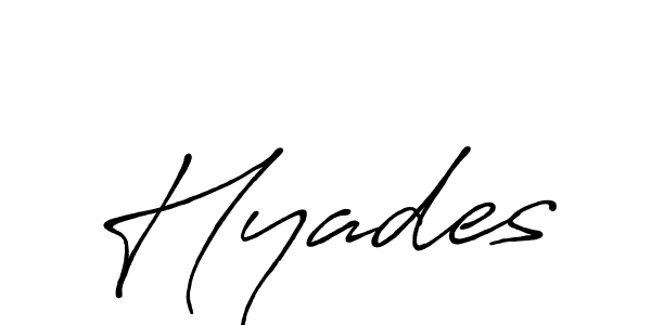 Once you've used our free online signature maker to create your best signature Antro_Vectra_Bolder style, it's time to enjoy all of the benefits that Hyades name signing documents. Hyades signature style 7 images and pictures png