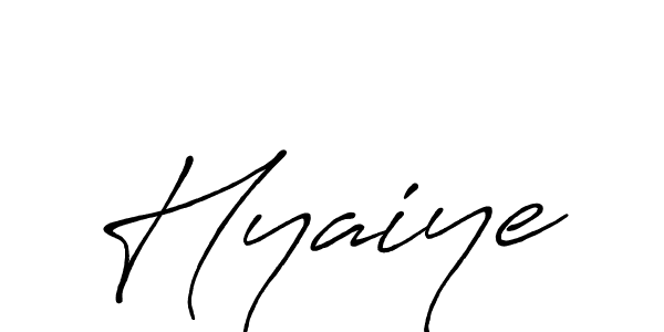 Similarly Antro_Vectra_Bolder is the best handwritten signature design. Signature creator online .You can use it as an online autograph creator for name Hyaiye. Hyaiye signature style 7 images and pictures png