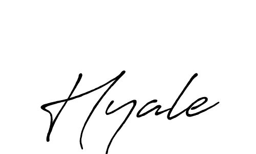 Create a beautiful signature design for name Hyale. With this signature (Antro_Vectra_Bolder) fonts, you can make a handwritten signature for free. Hyale signature style 7 images and pictures png