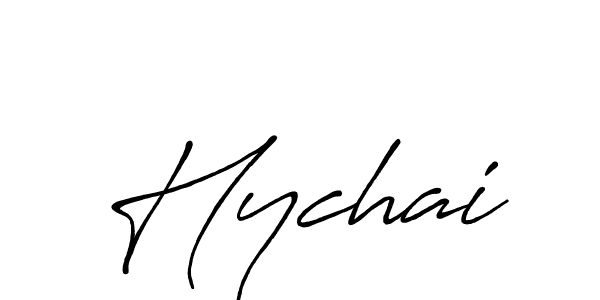 Design your own signature with our free online signature maker. With this signature software, you can create a handwritten (Antro_Vectra_Bolder) signature for name Hychai. Hychai signature style 7 images and pictures png