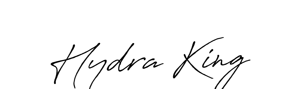 Use a signature maker to create a handwritten signature online. With this signature software, you can design (Antro_Vectra_Bolder) your own signature for name Hydra King. Hydra King signature style 7 images and pictures png