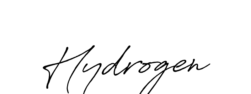 Use a signature maker to create a handwritten signature online. With this signature software, you can design (Antro_Vectra_Bolder) your own signature for name Hydrogen. Hydrogen signature style 7 images and pictures png