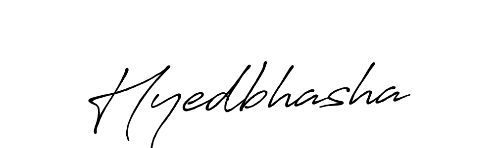 Use a signature maker to create a handwritten signature online. With this signature software, you can design (Antro_Vectra_Bolder) your own signature for name Hyedbhasha. Hyedbhasha signature style 7 images and pictures png