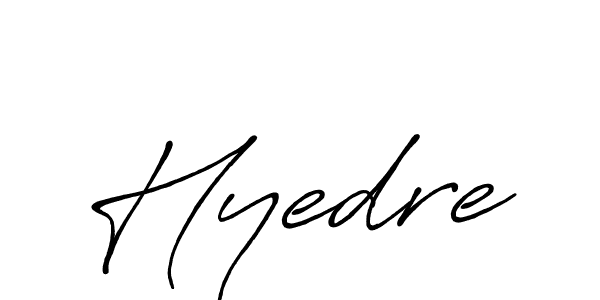 Design your own signature with our free online signature maker. With this signature software, you can create a handwritten (Antro_Vectra_Bolder) signature for name Hyedre. Hyedre signature style 7 images and pictures png