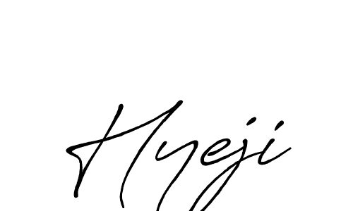 if you are searching for the best signature style for your name Hyeji. so please give up your signature search. here we have designed multiple signature styles  using Antro_Vectra_Bolder. Hyeji signature style 7 images and pictures png