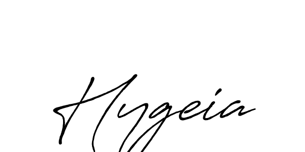 Create a beautiful signature design for name Hygeia. With this signature (Antro_Vectra_Bolder) fonts, you can make a handwritten signature for free. Hygeia signature style 7 images and pictures png