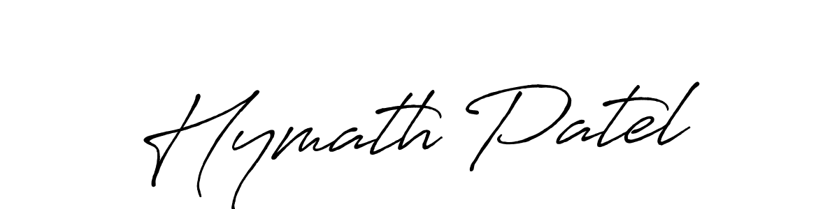 Make a beautiful signature design for name Hymath Patel. Use this online signature maker to create a handwritten signature for free. Hymath Patel signature style 7 images and pictures png