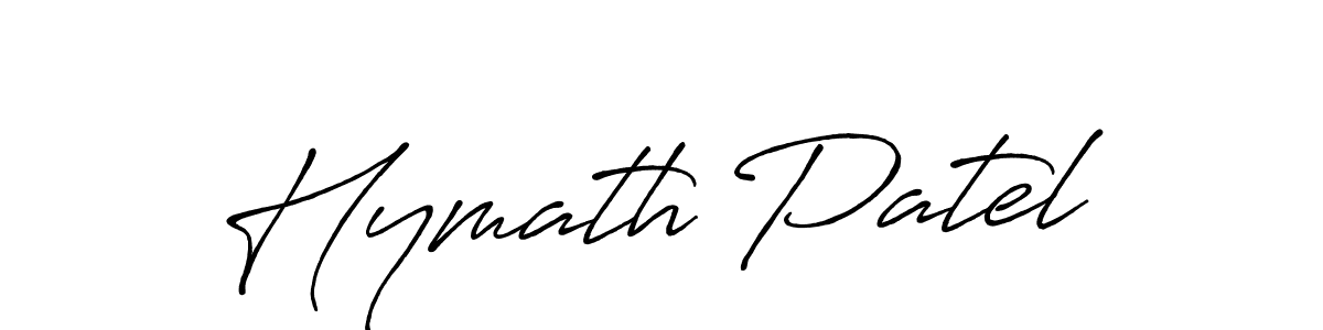 The best way (Antro_Vectra_Bolder) to make a short signature is to pick only two or three words in your name. The name Hymath Patel include a total of six letters. For converting this name. Hymath Patel signature style 7 images and pictures png