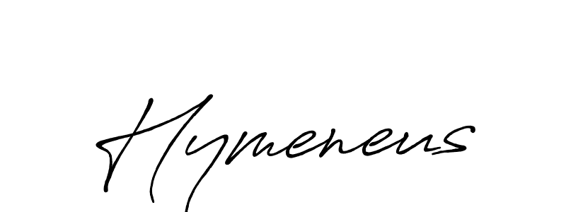 Create a beautiful signature design for name Hymeneus. With this signature (Antro_Vectra_Bolder) fonts, you can make a handwritten signature for free. Hymeneus signature style 7 images and pictures png