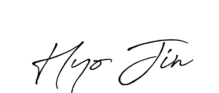 Also You can easily find your signature by using the search form. We will create Hyo Jin name handwritten signature images for you free of cost using Antro_Vectra_Bolder sign style. Hyo Jin signature style 7 images and pictures png