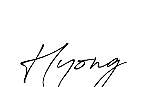 Make a beautiful signature design for name Hyong. With this signature (Antro_Vectra_Bolder) style, you can create a handwritten signature for free. Hyong signature style 7 images and pictures png