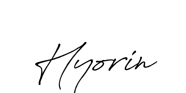 Hyorin stylish signature style. Best Handwritten Sign (Antro_Vectra_Bolder) for my name. Handwritten Signature Collection Ideas for my name Hyorin. Hyorin signature style 7 images and pictures png