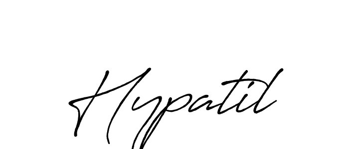 Similarly Antro_Vectra_Bolder is the best handwritten signature design. Signature creator online .You can use it as an online autograph creator for name Hypatil. Hypatil signature style 7 images and pictures png