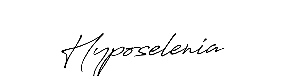 Create a beautiful signature design for name Hyposelenia. With this signature (Antro_Vectra_Bolder) fonts, you can make a handwritten signature for free. Hyposelenia signature style 7 images and pictures png