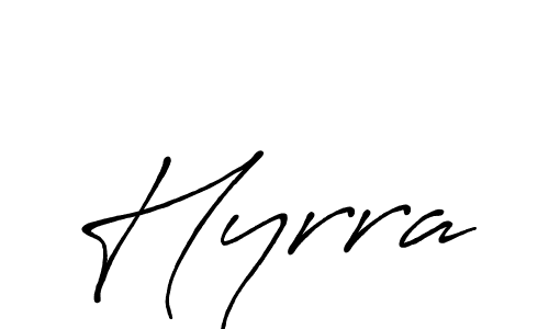 How to make Hyrra name signature. Use Antro_Vectra_Bolder style for creating short signs online. This is the latest handwritten sign. Hyrra signature style 7 images and pictures png