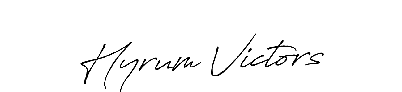 Best and Professional Signature Style for Hyrum Victors. Antro_Vectra_Bolder Best Signature Style Collection. Hyrum Victors signature style 7 images and pictures png