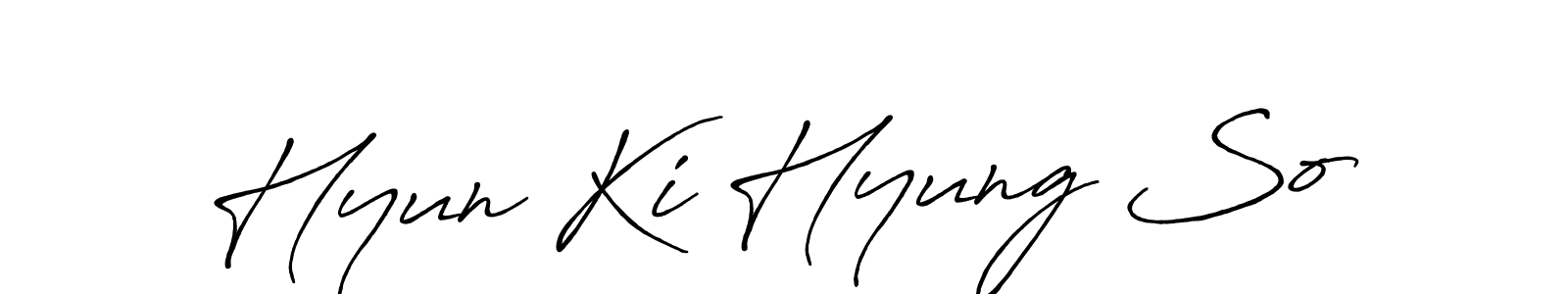 Use a signature maker to create a handwritten signature online. With this signature software, you can design (Antro_Vectra_Bolder) your own signature for name Hyun Ki Hyung So. Hyun Ki Hyung So signature style 7 images and pictures png