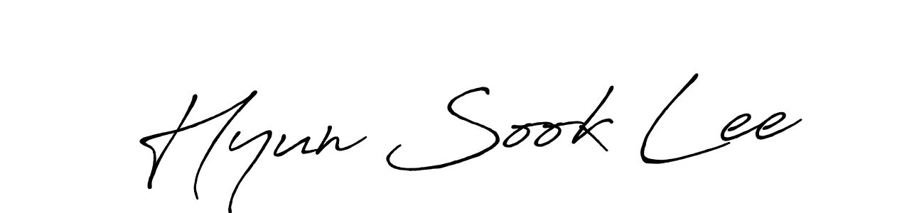 if you are searching for the best signature style for your name Hyun Sook Lee. so please give up your signature search. here we have designed multiple signature styles  using Antro_Vectra_Bolder. Hyun Sook Lee signature style 7 images and pictures png