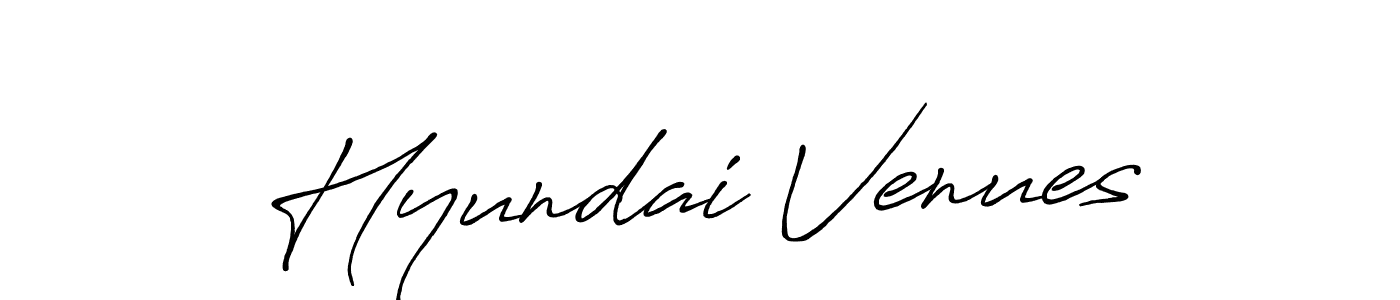 Design your own signature with our free online signature maker. With this signature software, you can create a handwritten (Antro_Vectra_Bolder) signature for name Hyundai Venues. Hyundai Venues signature style 7 images and pictures png