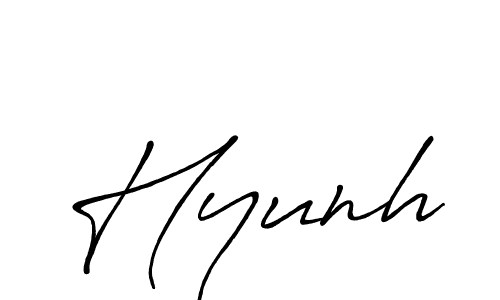 Hyunh stylish signature style. Best Handwritten Sign (Antro_Vectra_Bolder) for my name. Handwritten Signature Collection Ideas for my name Hyunh. Hyunh signature style 7 images and pictures png