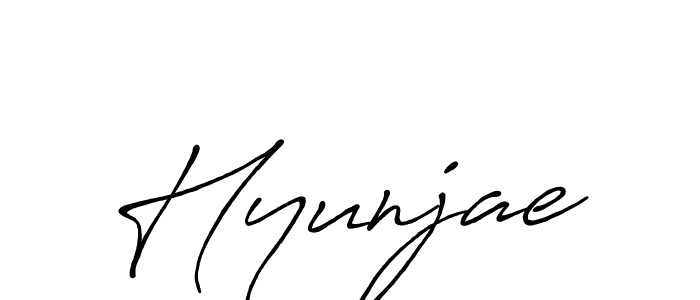 How to make Hyunjae signature? Antro_Vectra_Bolder is a professional autograph style. Create handwritten signature for Hyunjae name. Hyunjae signature style 7 images and pictures png