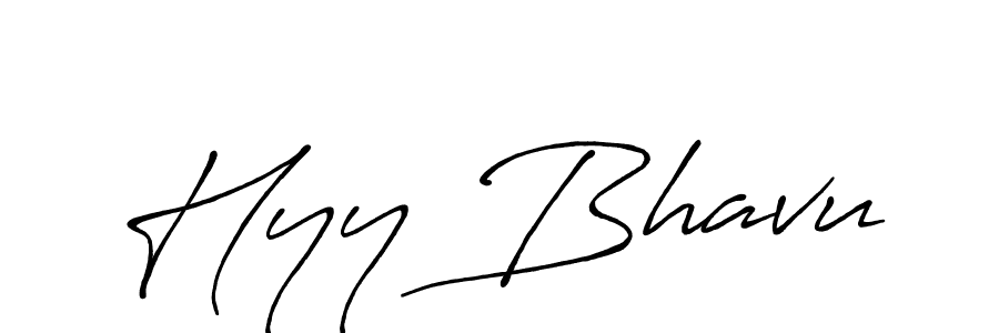 Here are the top 10 professional signature styles for the name Hyy Bhavu. These are the best autograph styles you can use for your name. Hyy Bhavu signature style 7 images and pictures png