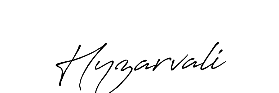 How to make Hyzarvali name signature. Use Antro_Vectra_Bolder style for creating short signs online. This is the latest handwritten sign. Hyzarvali signature style 7 images and pictures png