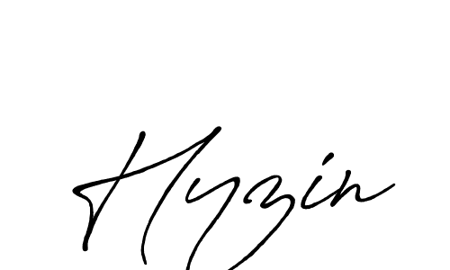 How to make Hyzin signature? Antro_Vectra_Bolder is a professional autograph style. Create handwritten signature for Hyzin name. Hyzin signature style 7 images and pictures png