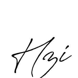 Design your own signature with our free online signature maker. With this signature software, you can create a handwritten (Antro_Vectra_Bolder) signature for name Hzi. Hzi signature style 7 images and pictures png