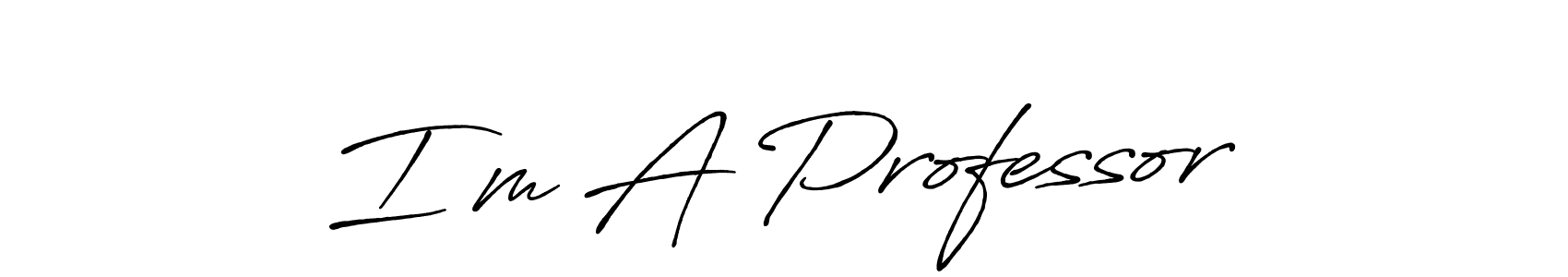 How to Draw I’m A Professor signature style? Antro_Vectra_Bolder is a latest design signature styles for name I’m A Professor. I’m A Professor signature style 7 images and pictures png