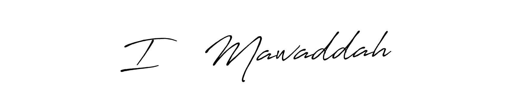 How to make I ♥️ Mawaddah name signature. Use Antro_Vectra_Bolder style for creating short signs online. This is the latest handwritten sign. I ♥️ Mawaddah signature style 7 images and pictures png