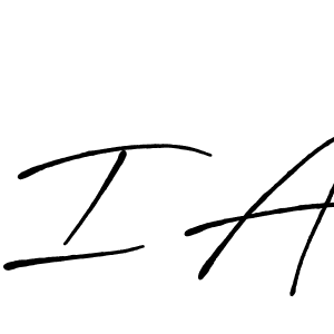 How to make I A name signature. Use Antro_Vectra_Bolder style for creating short signs online. This is the latest handwritten sign. I A signature style 7 images and pictures png