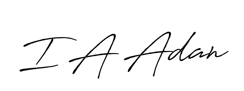 Also we have I A Adan name is the best signature style. Create professional handwritten signature collection using Antro_Vectra_Bolder autograph style. I A Adan signature style 7 images and pictures png