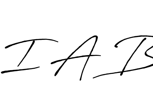 I A B stylish signature style. Best Handwritten Sign (Antro_Vectra_Bolder) for my name. Handwritten Signature Collection Ideas for my name I A B. I A B signature style 7 images and pictures png