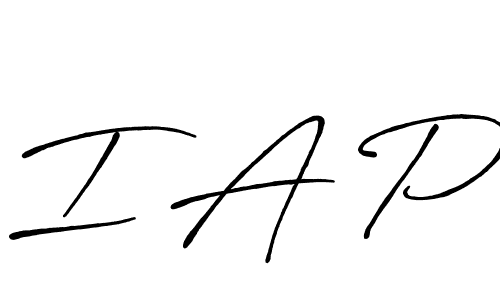 Also You can easily find your signature by using the search form. We will create I A P name handwritten signature images for you free of cost using Antro_Vectra_Bolder sign style. I A P signature style 7 images and pictures png