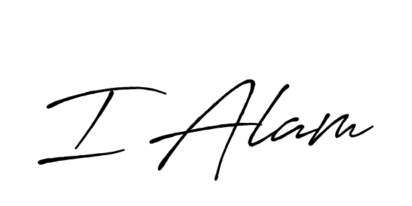 Once you've used our free online signature maker to create your best signature Antro_Vectra_Bolder style, it's time to enjoy all of the benefits that I Alam name signing documents. I Alam signature style 7 images and pictures png