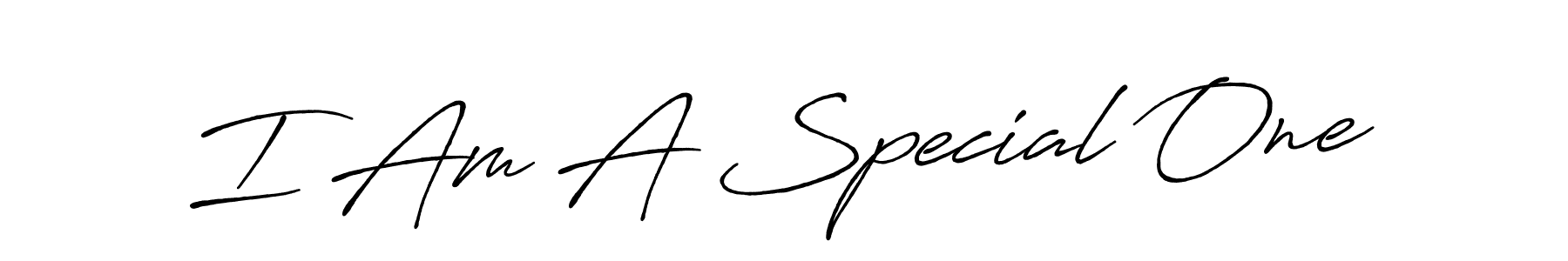 Use a signature maker to create a handwritten signature online. With this signature software, you can design (Antro_Vectra_Bolder) your own signature for name I Am A Special One. I Am A Special One signature style 7 images and pictures png