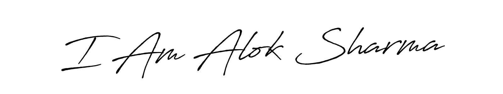 Similarly Antro_Vectra_Bolder is the best handwritten signature design. Signature creator online .You can use it as an online autograph creator for name I Am Alok Sharma. I Am Alok Sharma signature style 7 images and pictures png