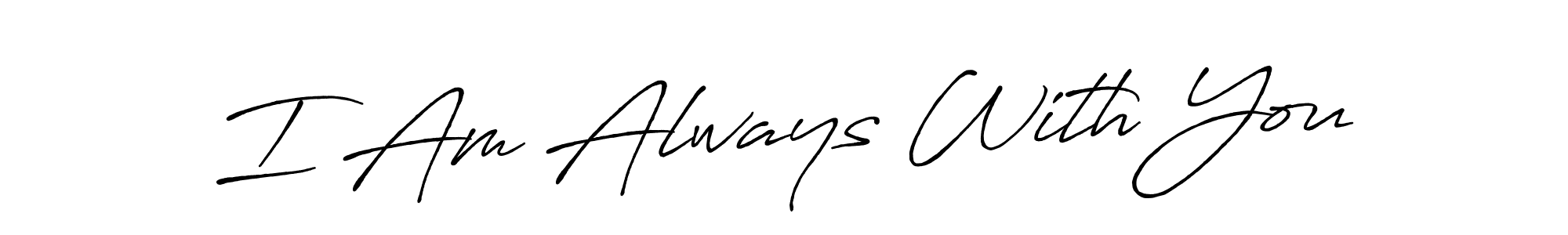 This is the best signature style for the I Am Always With You name. Also you like these signature font (Antro_Vectra_Bolder). Mix name signature. I Am Always With You signature style 7 images and pictures png