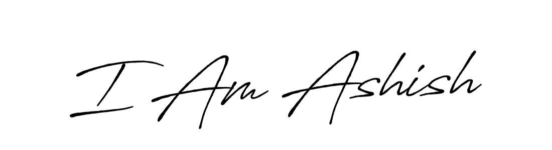 Design your own signature with our free online signature maker. With this signature software, you can create a handwritten (Antro_Vectra_Bolder) signature for name I Am Ashish. I Am Ashish signature style 7 images and pictures png