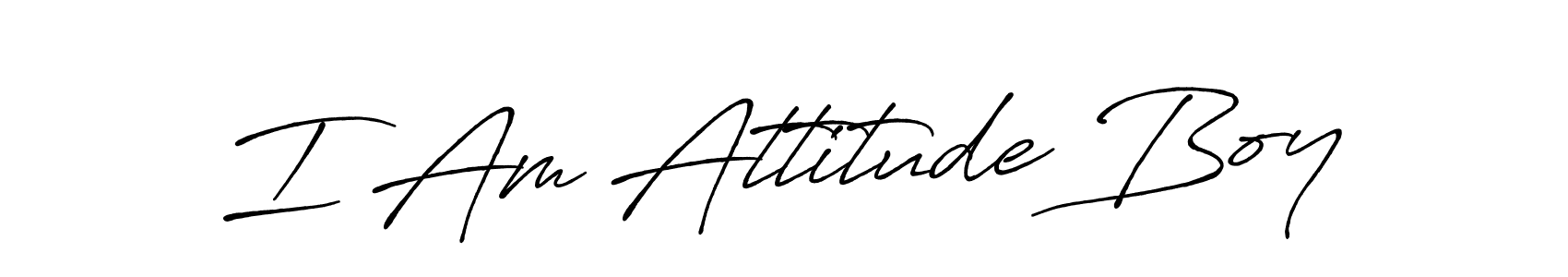 You can use this online signature creator to create a handwritten signature for the name I Am Attitude Boy. This is the best online autograph maker. I Am Attitude Boy signature style 7 images and pictures png