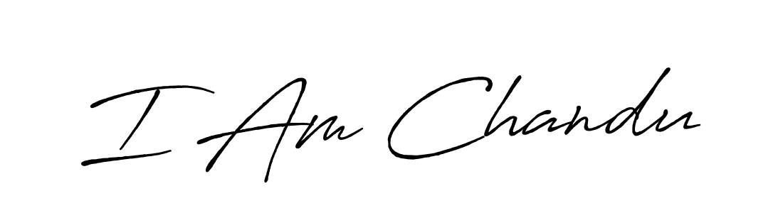 Create a beautiful signature design for name I Am Chandu. With this signature (Antro_Vectra_Bolder) fonts, you can make a handwritten signature for free. I Am Chandu signature style 7 images and pictures png