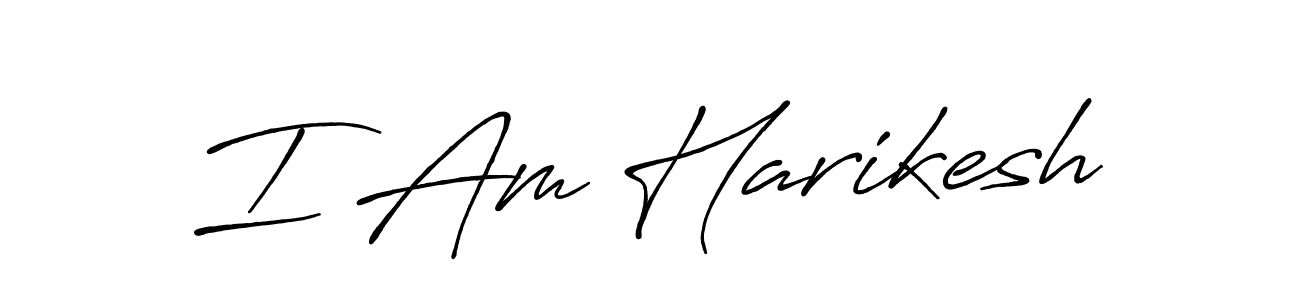 How to make I Am Harikesh signature? Antro_Vectra_Bolder is a professional autograph style. Create handwritten signature for I Am Harikesh name. I Am Harikesh signature style 7 images and pictures png