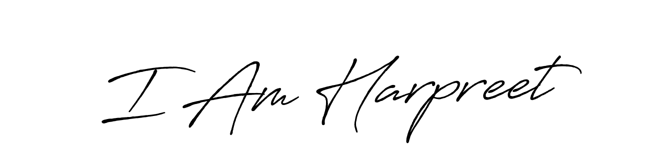 It looks lik you need a new signature style for name I Am Harpreet. Design unique handwritten (Antro_Vectra_Bolder) signature with our free signature maker in just a few clicks. I Am Harpreet signature style 7 images and pictures png