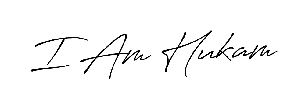 It looks lik you need a new signature style for name I Am Hukam. Design unique handwritten (Antro_Vectra_Bolder) signature with our free signature maker in just a few clicks. I Am Hukam signature style 7 images and pictures png