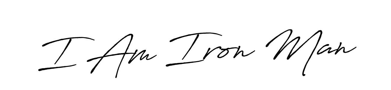 Make a short I Am Iron Man signature style. Manage your documents anywhere anytime using Antro_Vectra_Bolder. Create and add eSignatures, submit forms, share and send files easily. I Am Iron Man signature style 7 images and pictures png